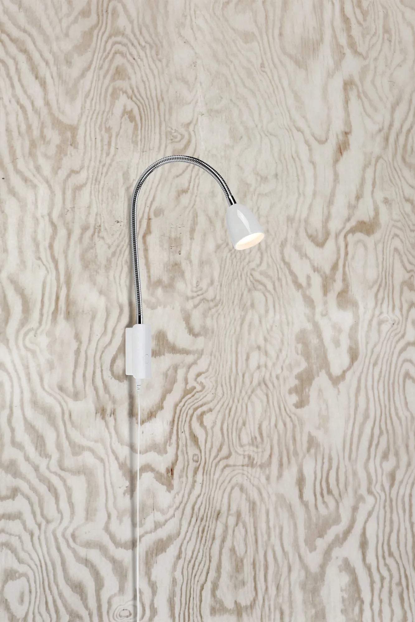 Tulip vit vägglampa stilren belysning | Tulip white wall lamp minimalist | Tulip weiß Wandleuchte minimalistische Beleuchtung