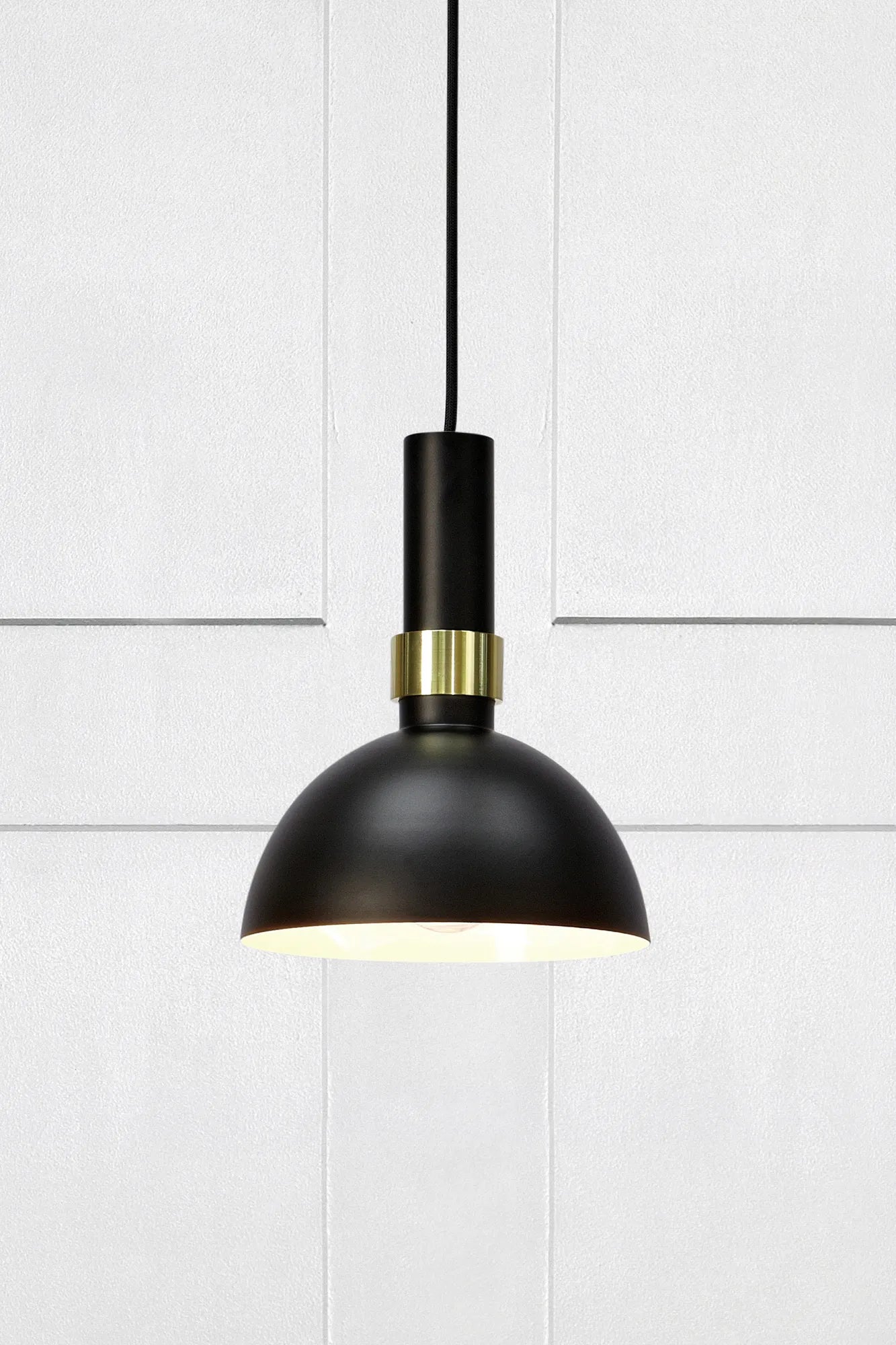 Larry Deckenlampe Schwarz/Messing