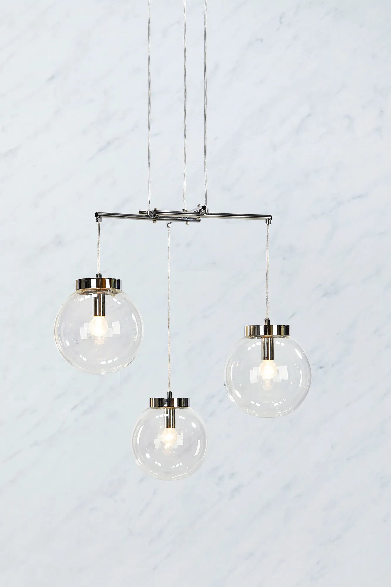 Sicily krom taklampa stilren belysning | Sicily chrome pendant lamp | Sicily Chrom Pendelleuchte minimalistische Beleuchtung