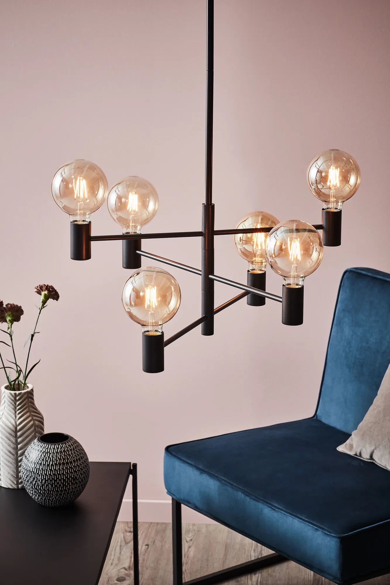 Capital svart taklampa belysning | Capital black pendant lamp | Capital schwarz Pendelleuchte