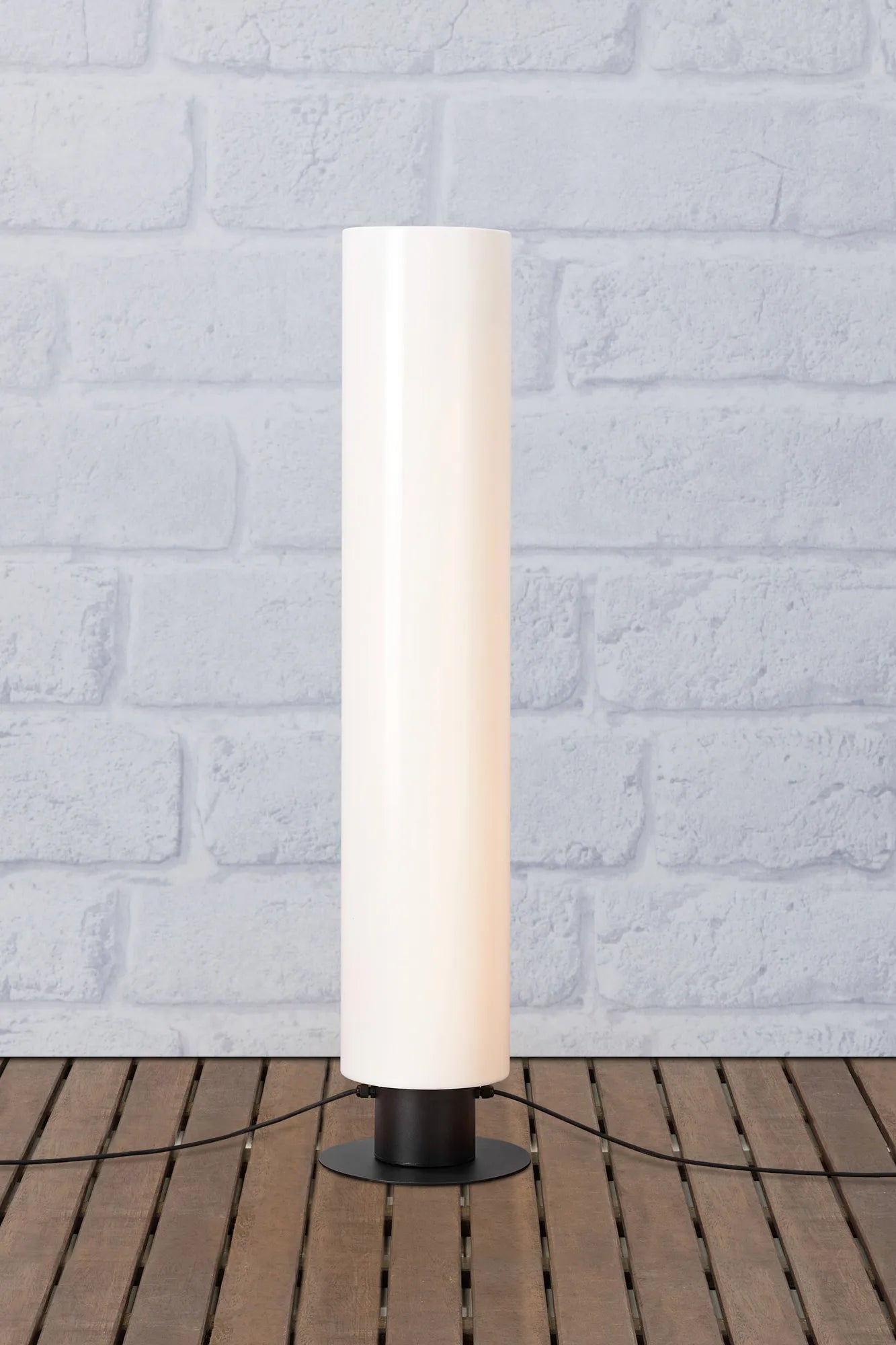 Garden 24 vit golvlampa 110 cm stilren belysning | Garden 24 white | Garden 24 weiß Stehlampe minimalistische Beleuchtung