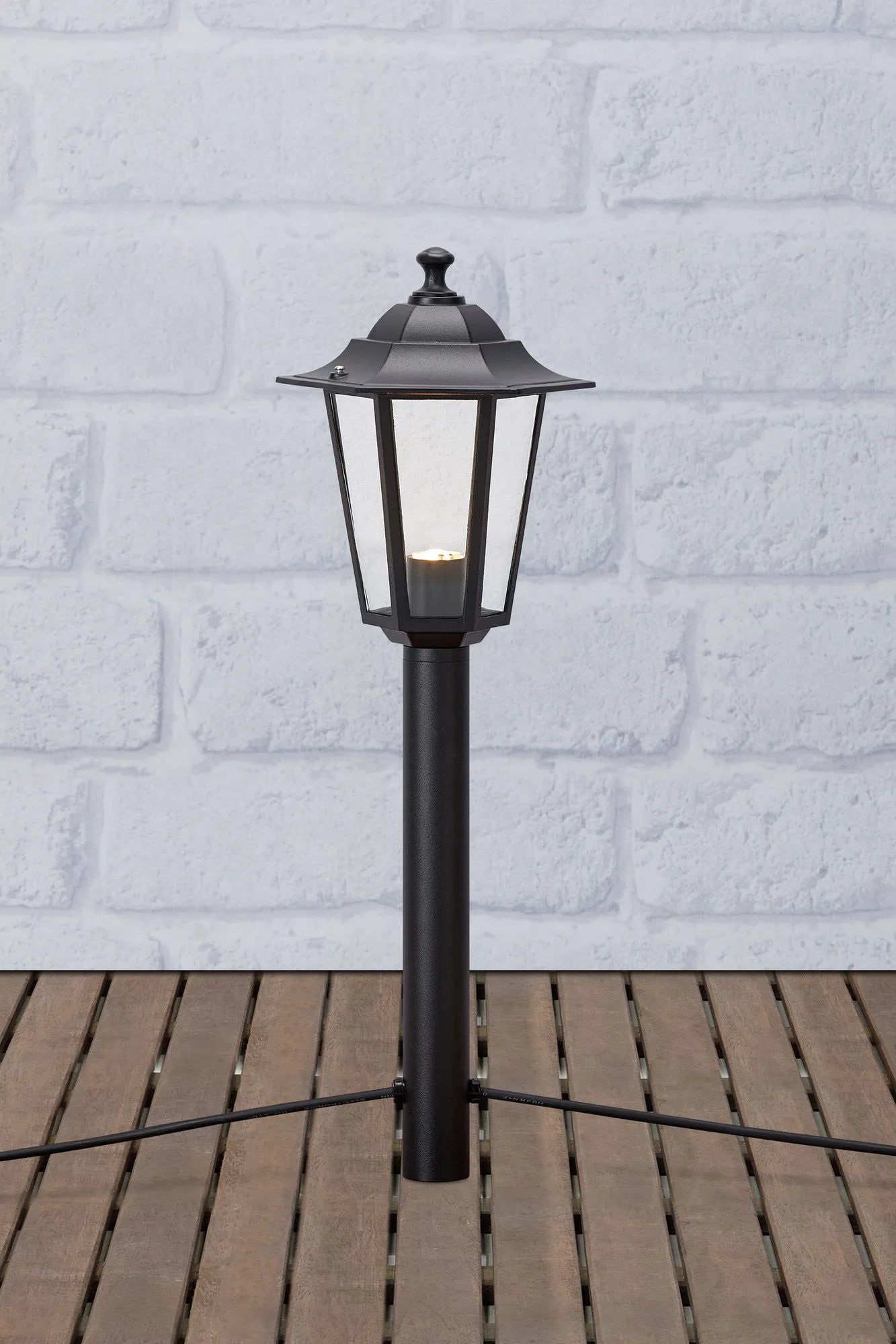 Garden 24 svart pollare 56 cm utomhusbelysning stilren belysning | Garden 24 black bollard light minimalist lighting | Garden
