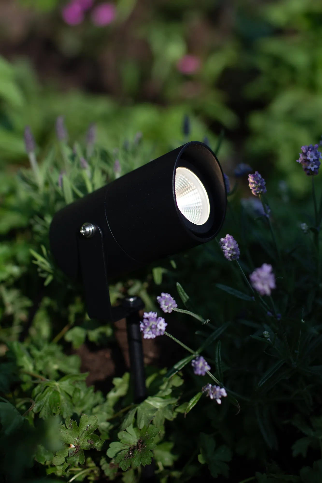 Garden 24 Spotlight Svart Cylinder 3W