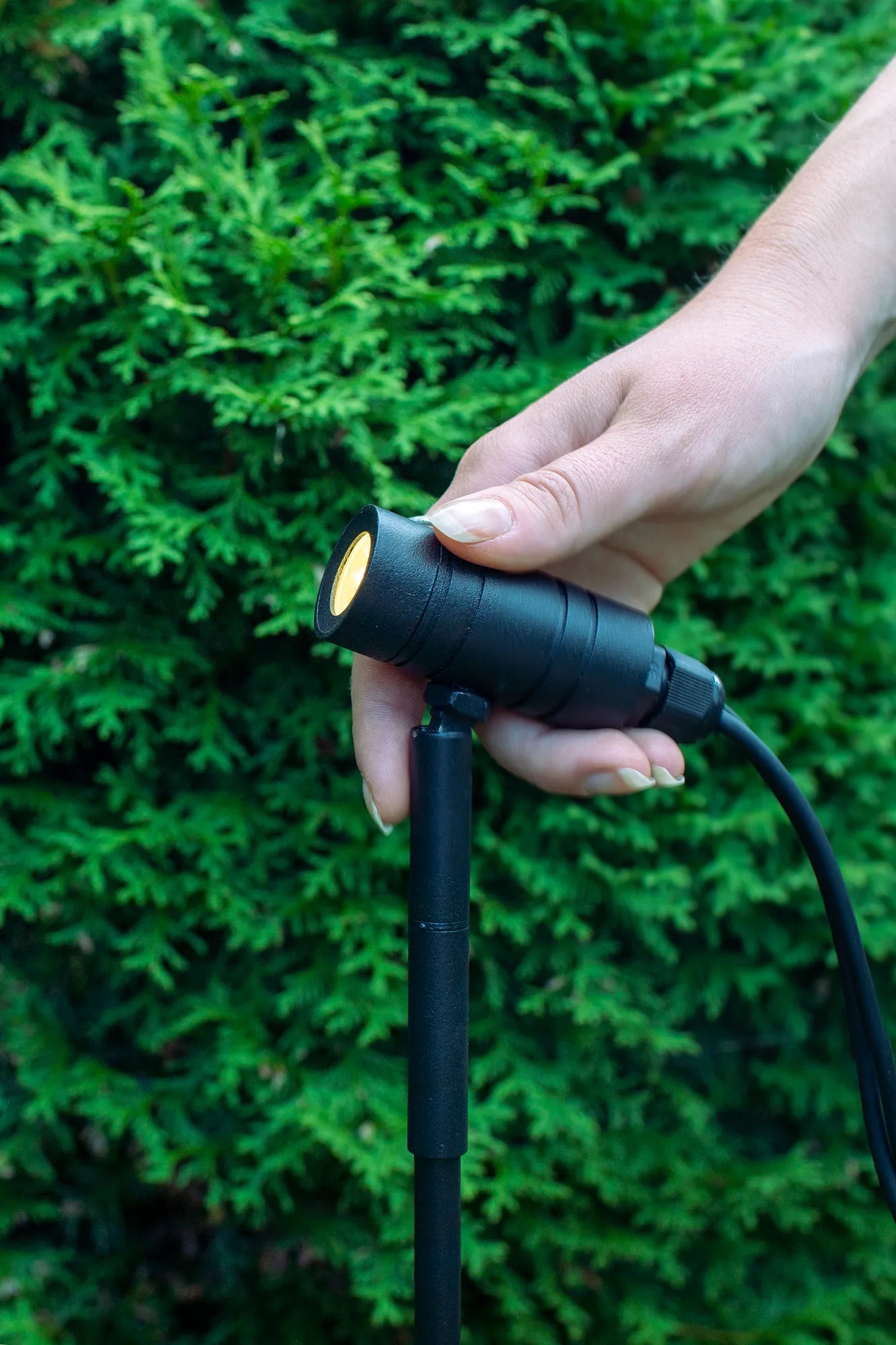 Unite 12 svart spotlight 60 cm utomhusbelysning stilren belysning | Unite 12 black spotlight minimalist lighting | Unite 12