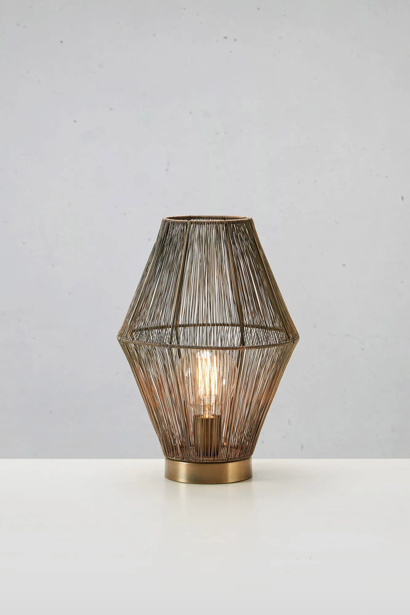 Casa Tischlampe Antik Messing