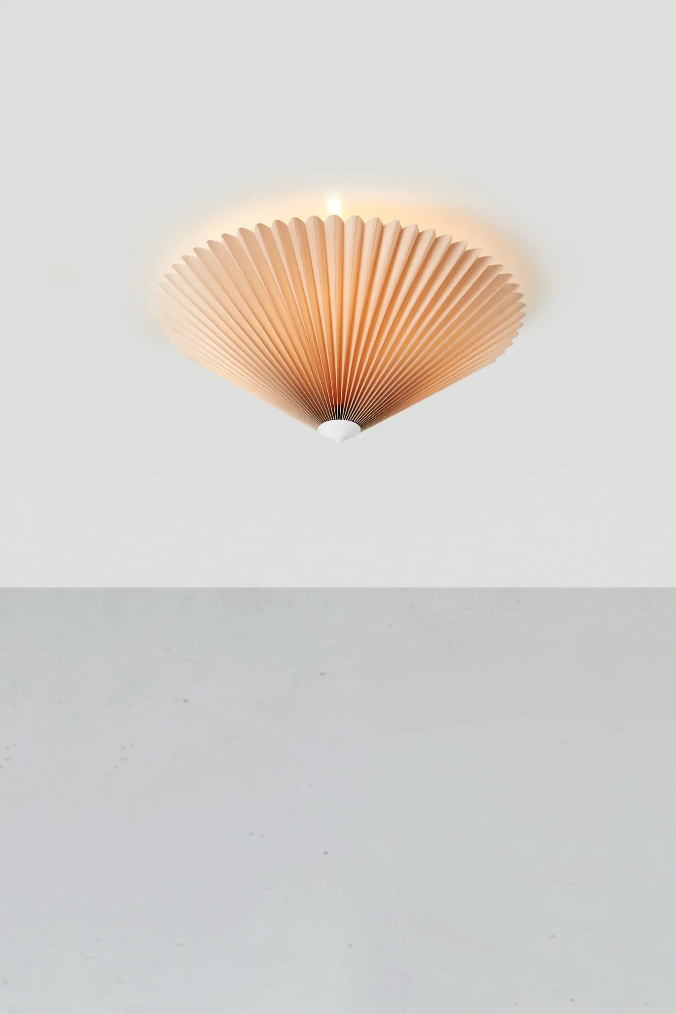 Plisado beige plafond 50 cm stilren belysning | Plisado beige flush | Plisado beige Deckenleuchte minimalistische Beleuchtung