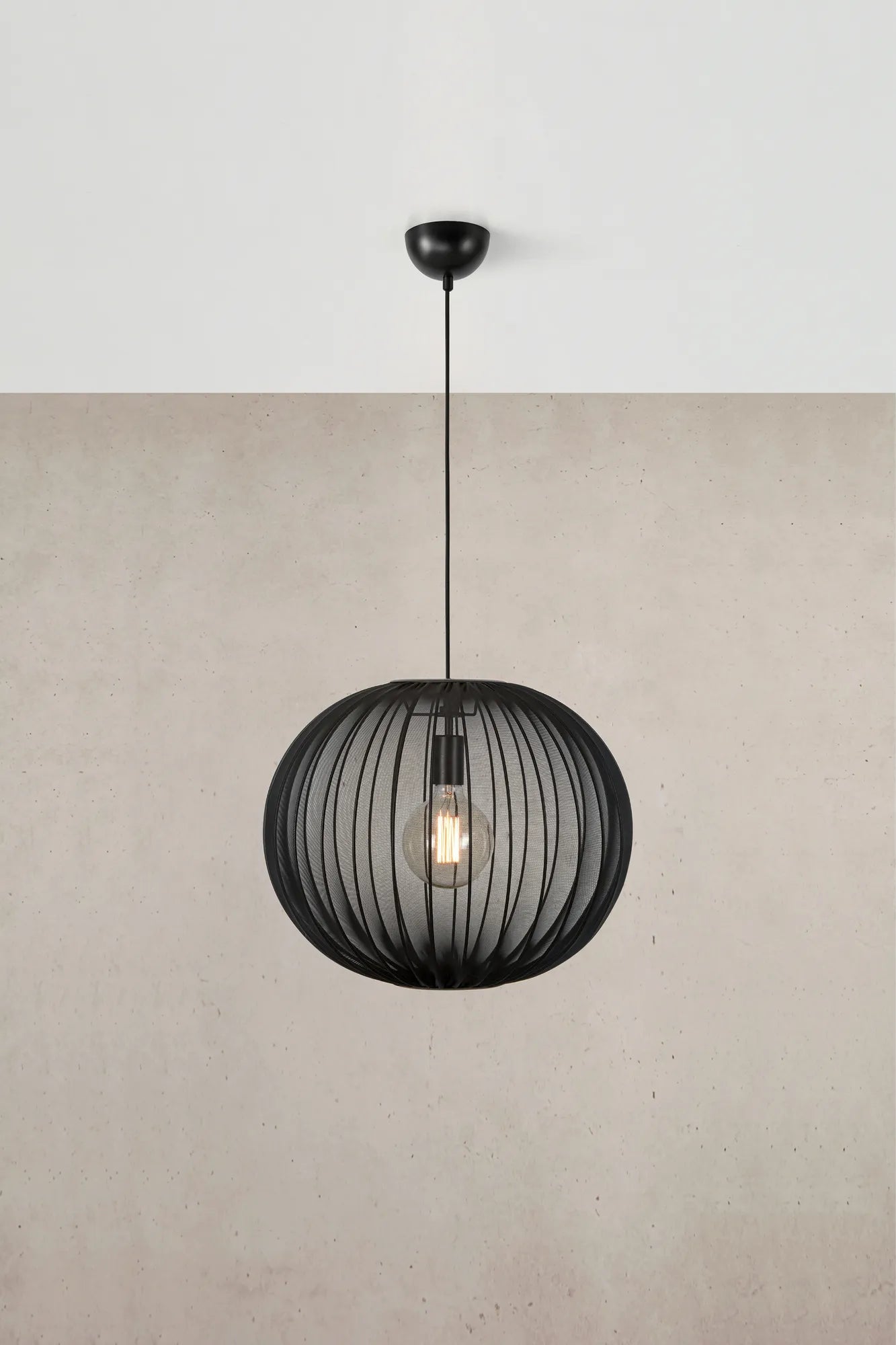 Florence svart taklampa 50 cm stilren belysning | Florence black | Florence schwarz Pendelleuchte minimalistische Beleuchtung