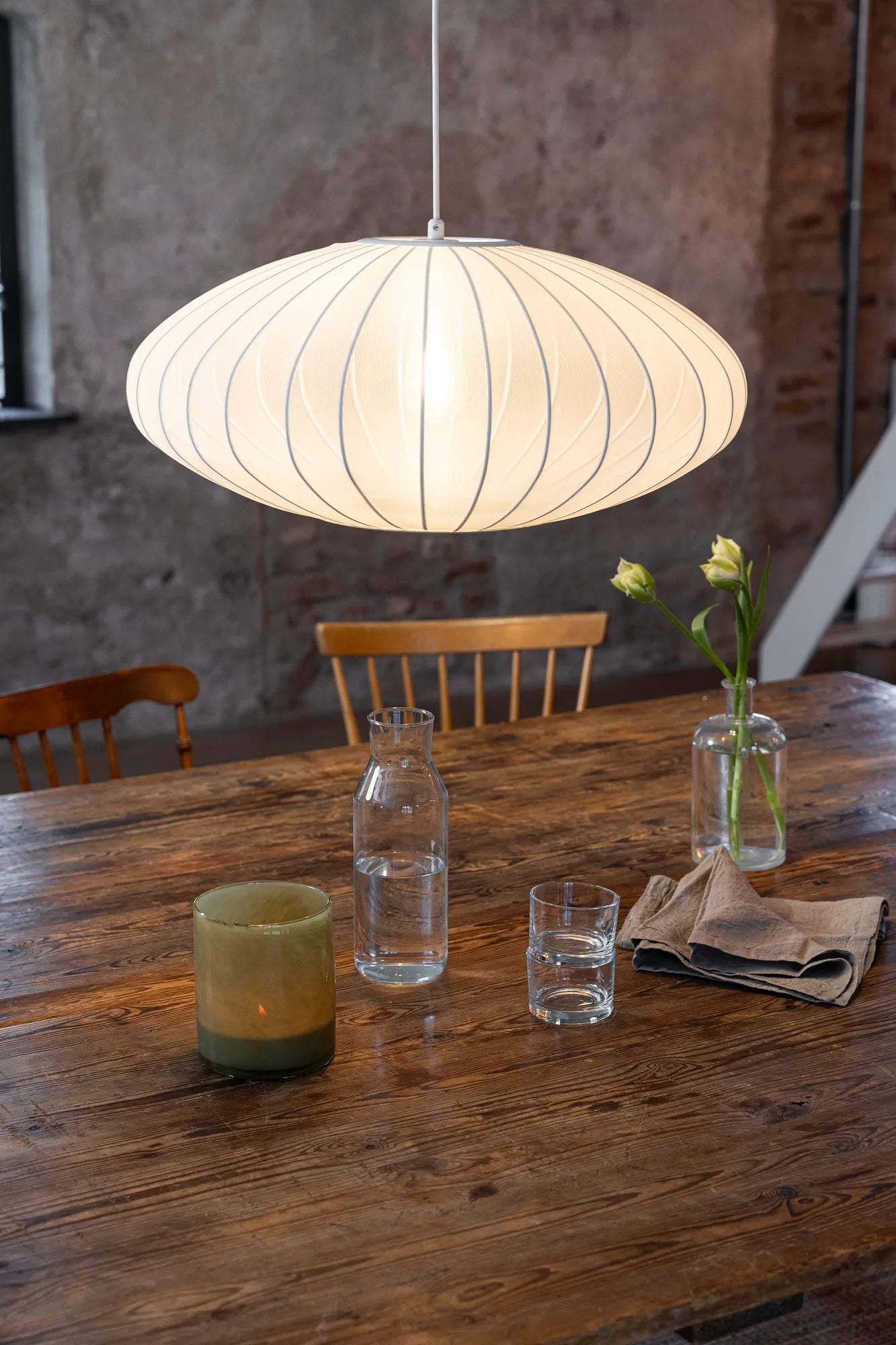 Florence vit taklampa 60 cm belysning | Florence white pendant lamp | Florence weiß Pendelleuchte