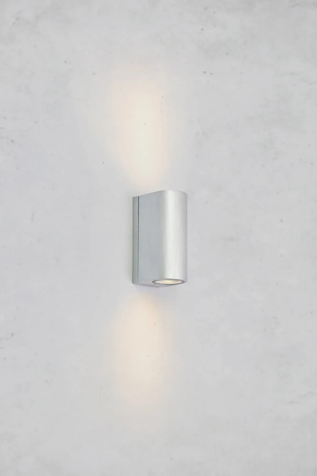 Alor Outdoor Wall Lamp Silver Double