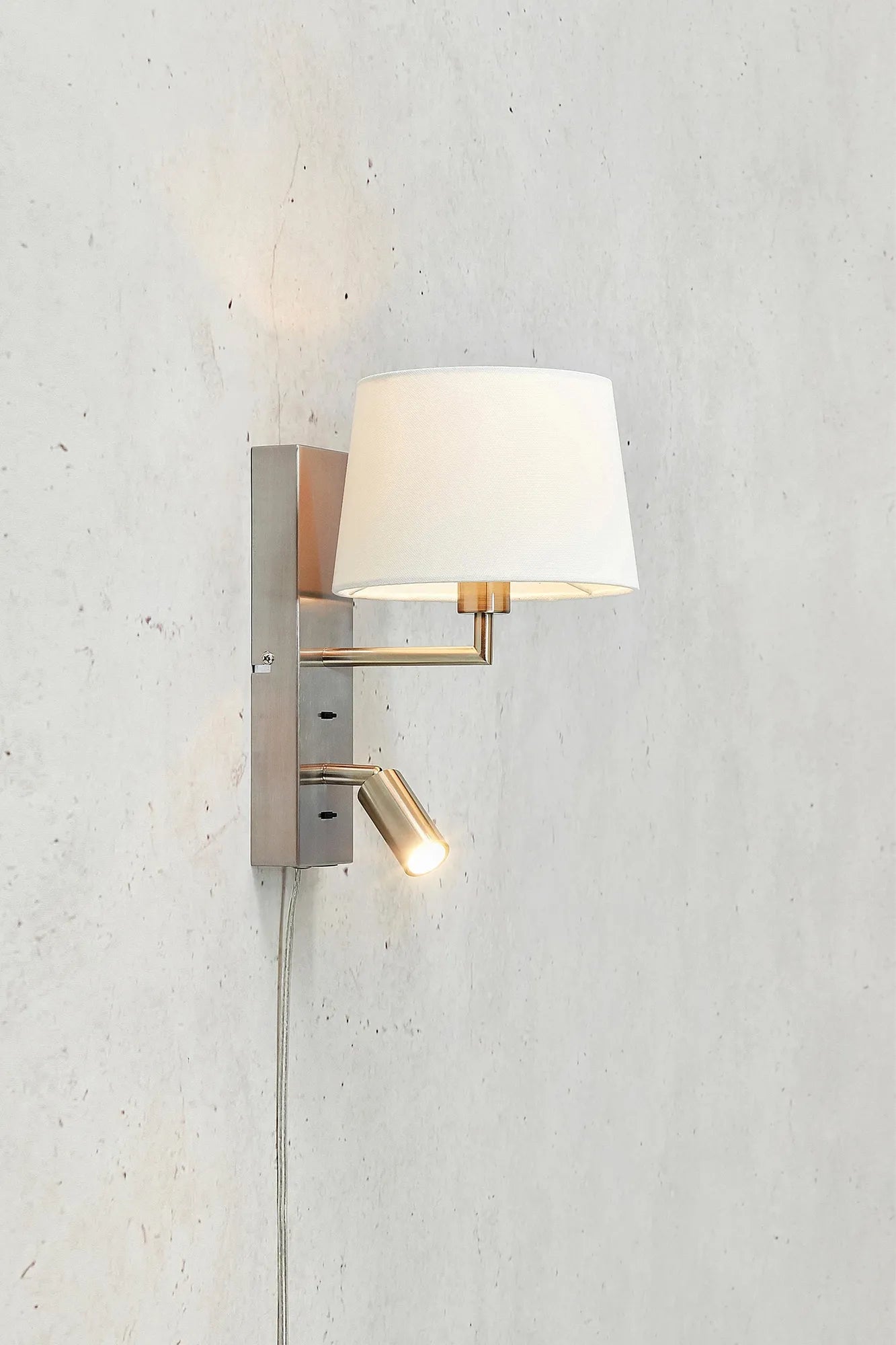 Como Wall Lamp Steel/White