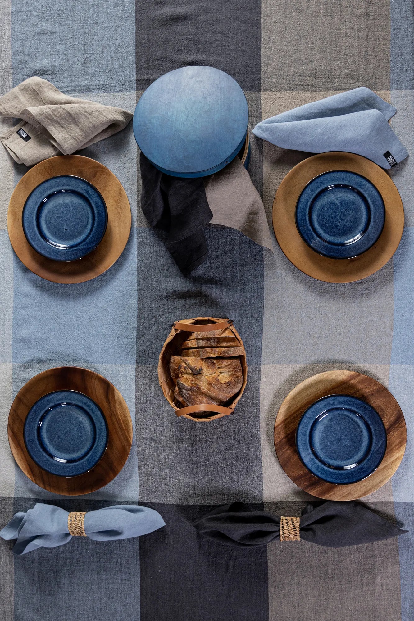 Torun grå servett svensk design | Torun grey napkin Swedish design | Torun grau Serviette schwedisches Design