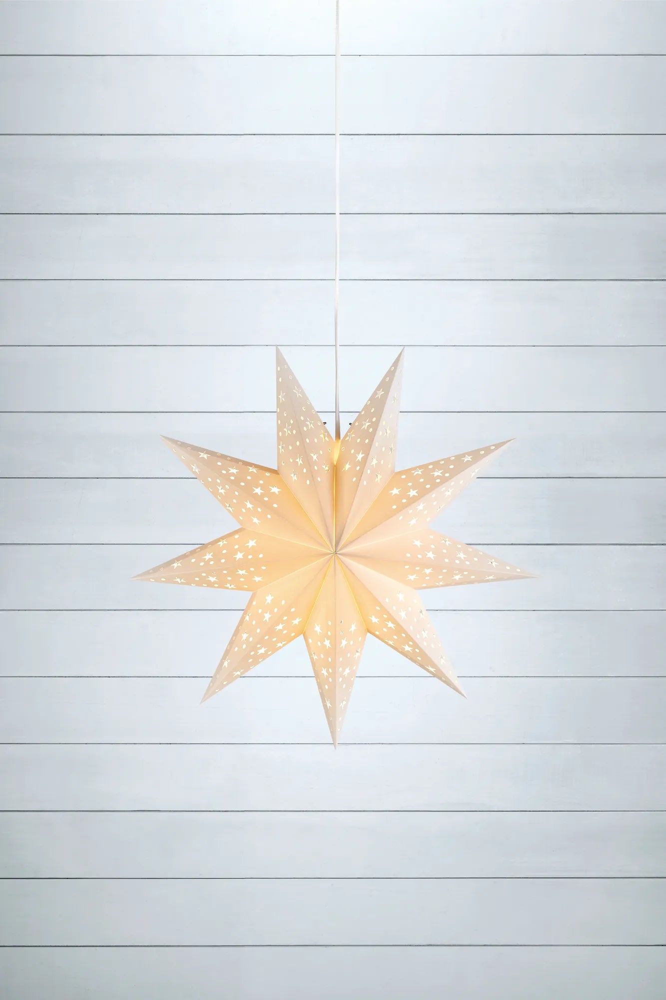 Solvalla vit julstjärna 45 cm julbelysning stilren belysning | Solvalla white Christmas star light minimalist | Solvalla weiß
