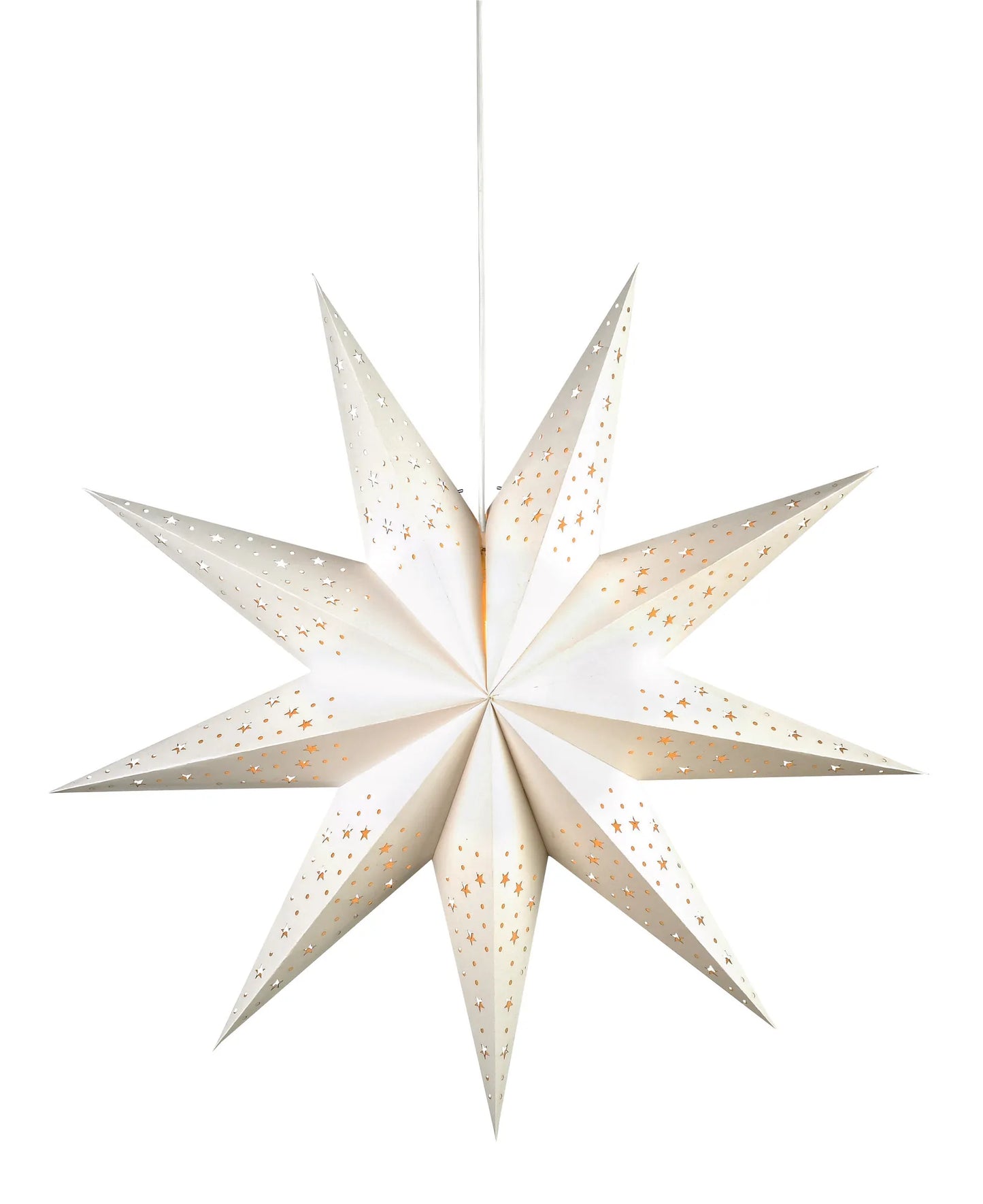 Solvalla vit julstjärna 75 cm julbelysning | Solvalla white Christmas star light | Solvalla weiß Weihnachtsstern Beleuchtung