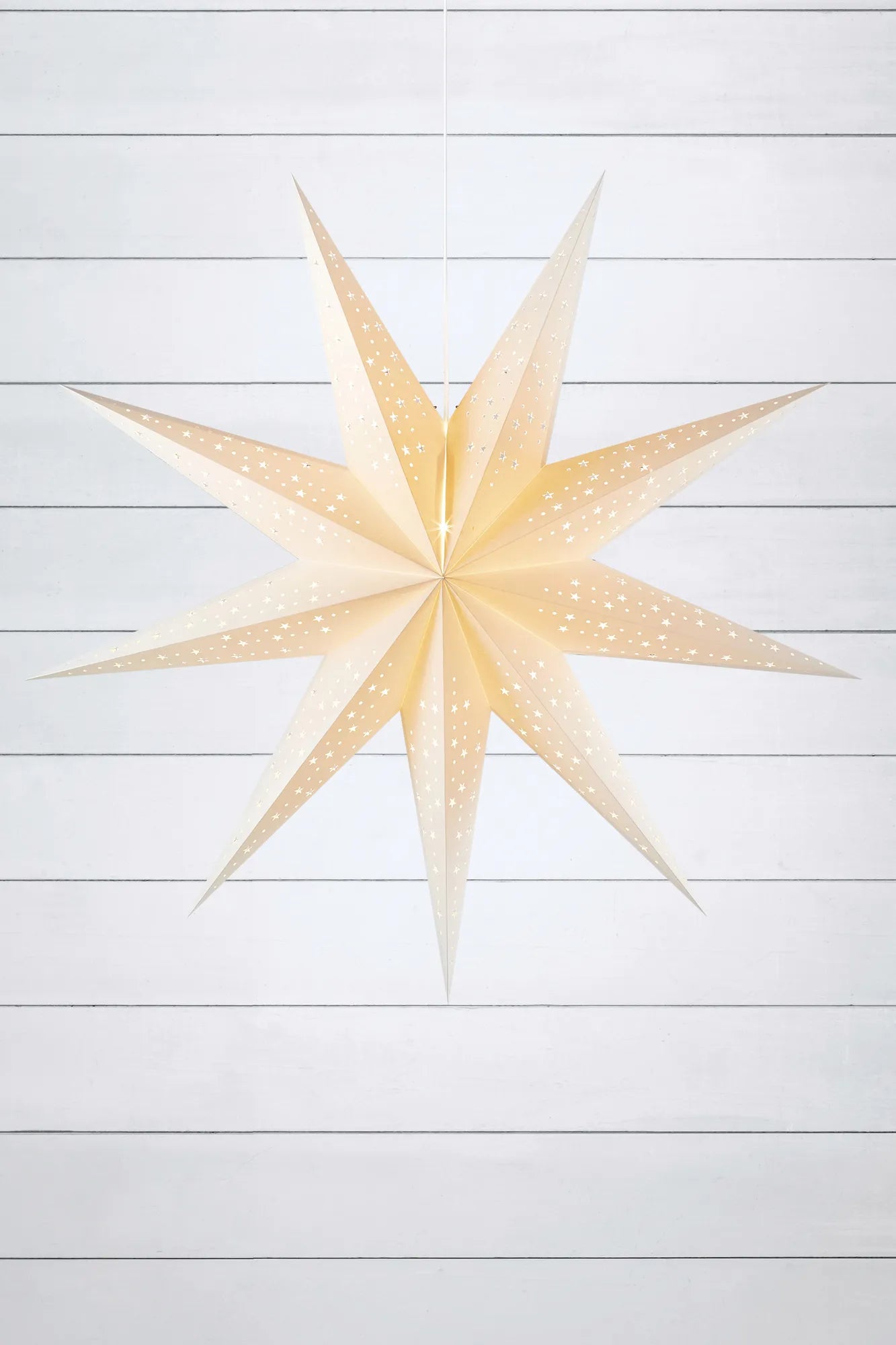 Solvalla vit julstjärna 100 cm julbelysning stilren belysning | Solvalla white Christmas star light minimalist | Solvalla