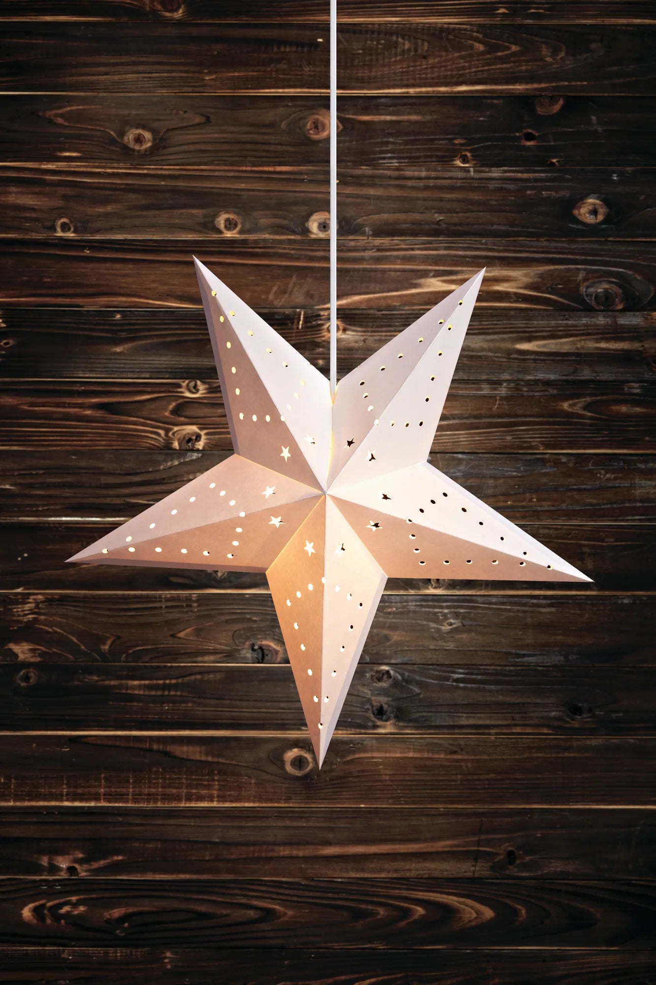 Mikke vit julstjärna 45 cm julbelysning stilren belysning | Mikke white Christmas star light minimalist lighting | Mikke weiß