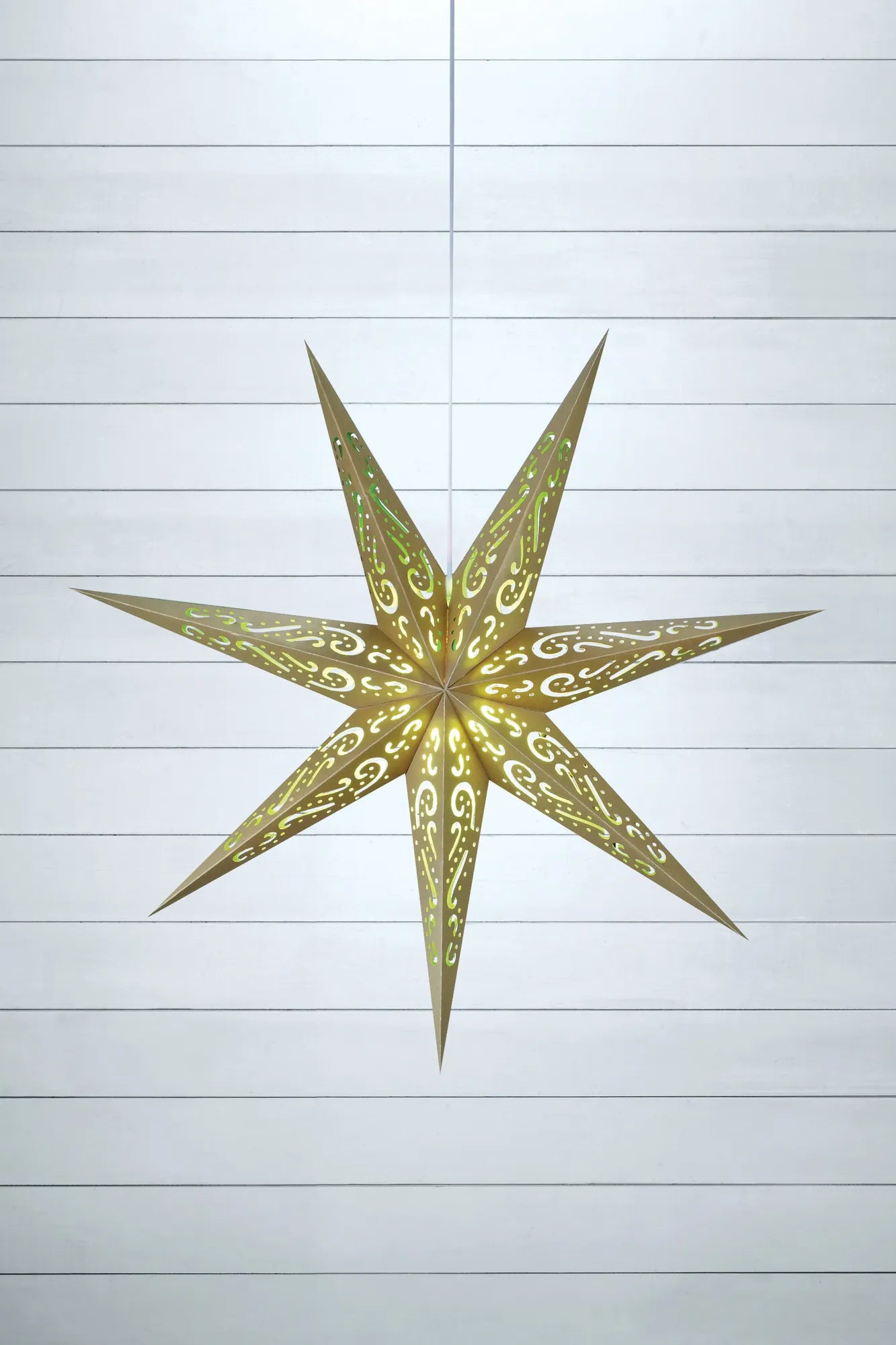 Elin grön julstjärna 75 cm julbelysning stilren belysning | Elin green Christmas star light minimalist lighting | Elin grün