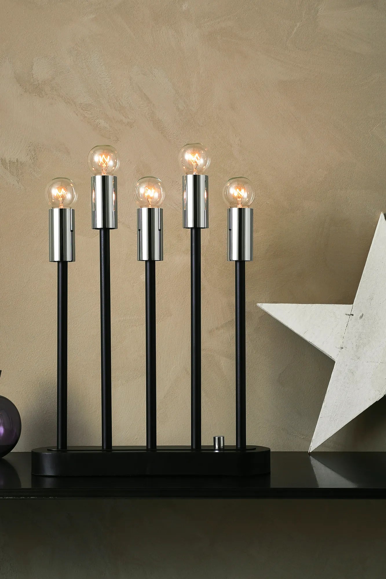 Buster svart adventsljusstake julbelysning skandinavisk design | Buster black advent candle holder Scandinavian | Buster