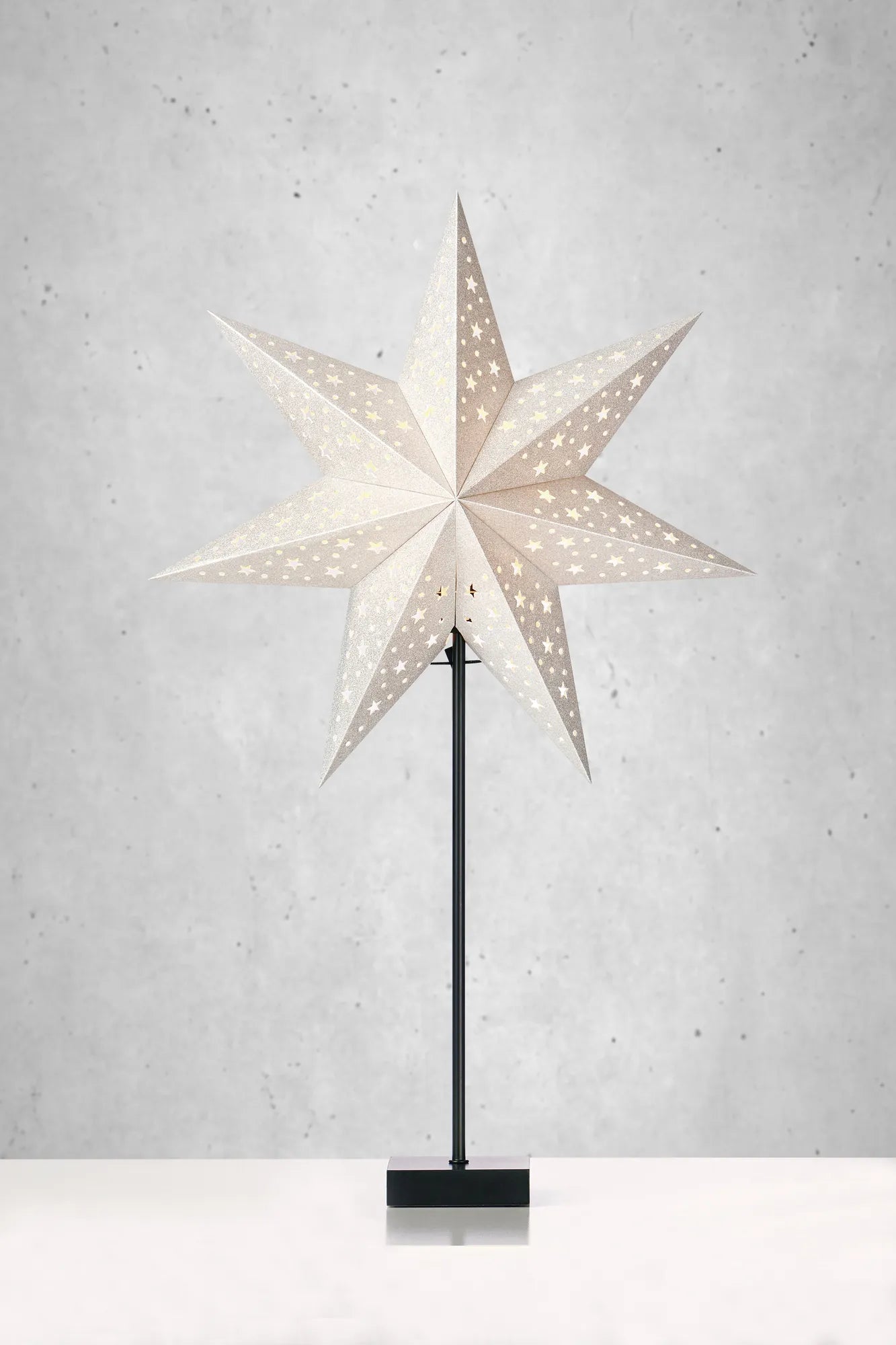Solvalla silver julstjärna julbelysning stilren belysning | Solvalla silver Christmas star light minimalist | Solvalla Silber