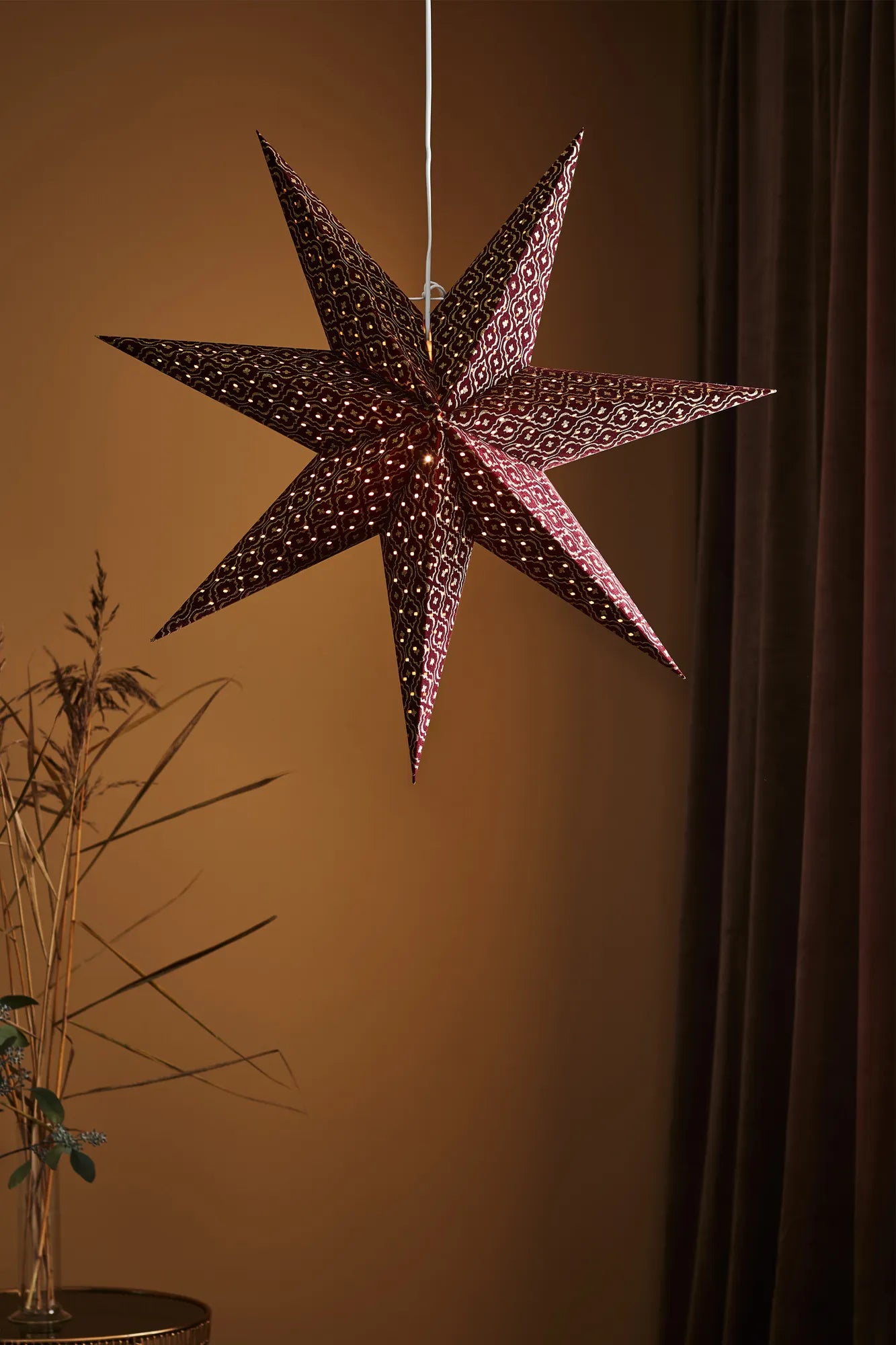 Baroque julstjärna 75 cm julbelysning | Baroque Christmas star light | Baroque Weihnachtsstern Beleuchtung
