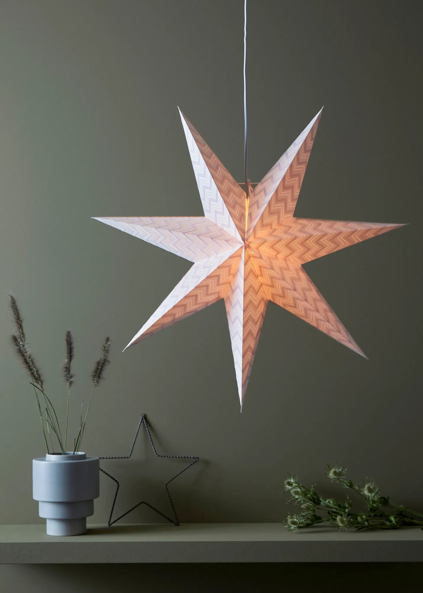 Admira Stjärna Vit 60 cm