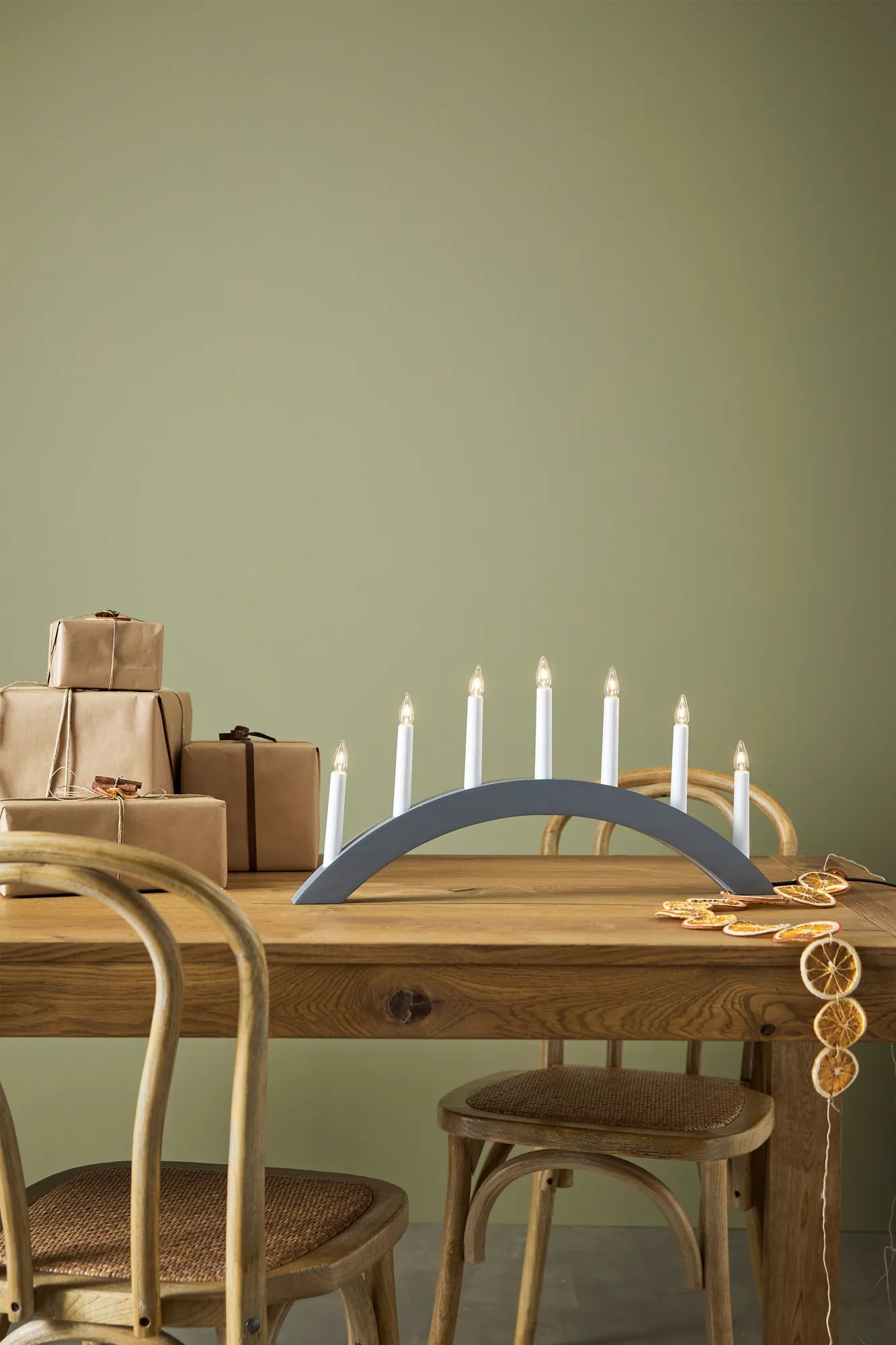 Atle grå adventsljusstake julbelysning skandinavisk design | Atle grey | Atle grau Adventsleuchter skandinavisches Design