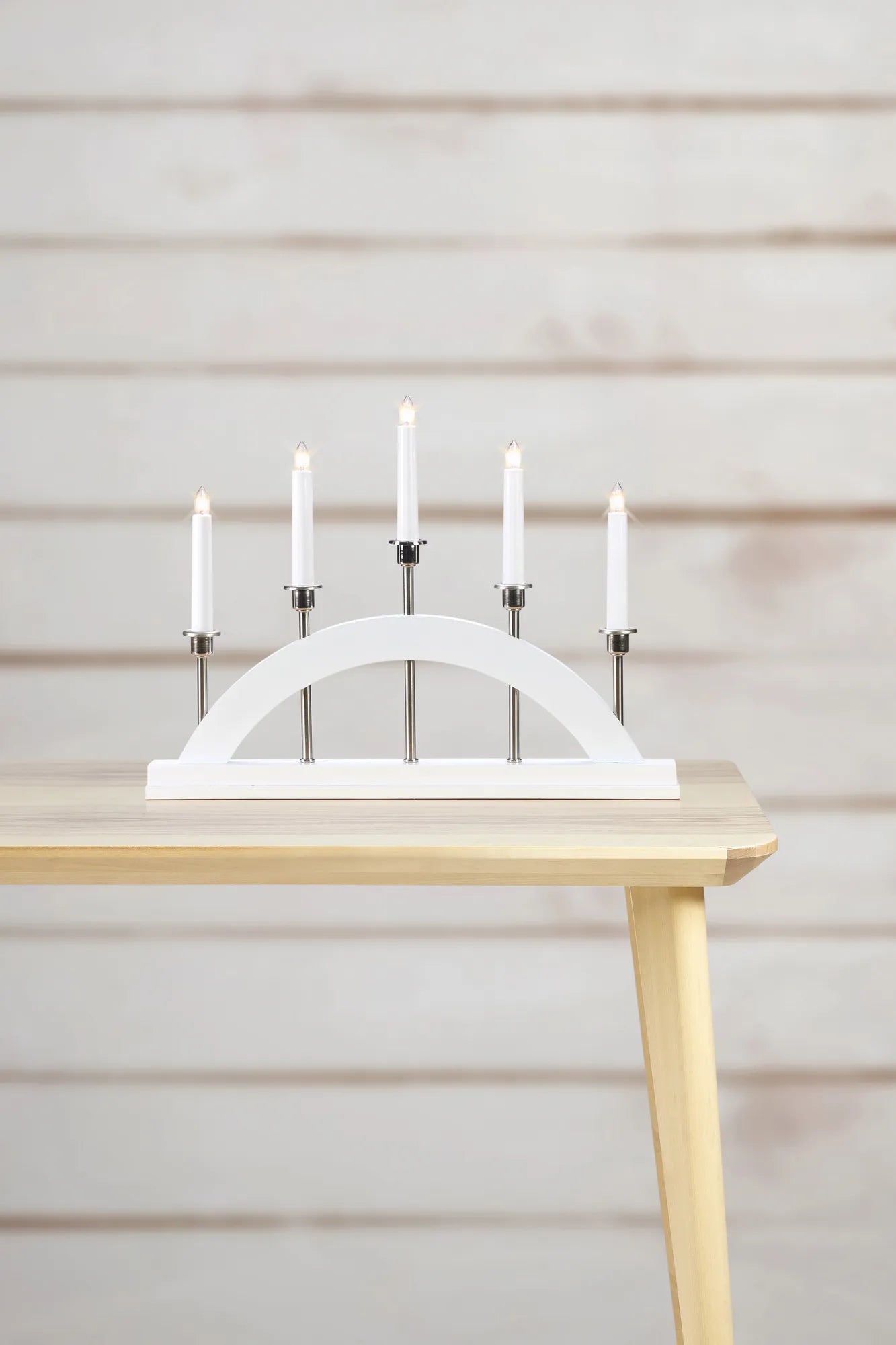 Bridge Adventsljusstake Vit