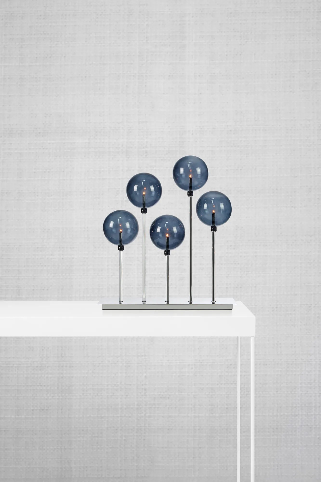 Mäster krom adventsljusstake julbelysning stilren belysning | Mäster chrome advent candle holder minimalist lighting | Mäster