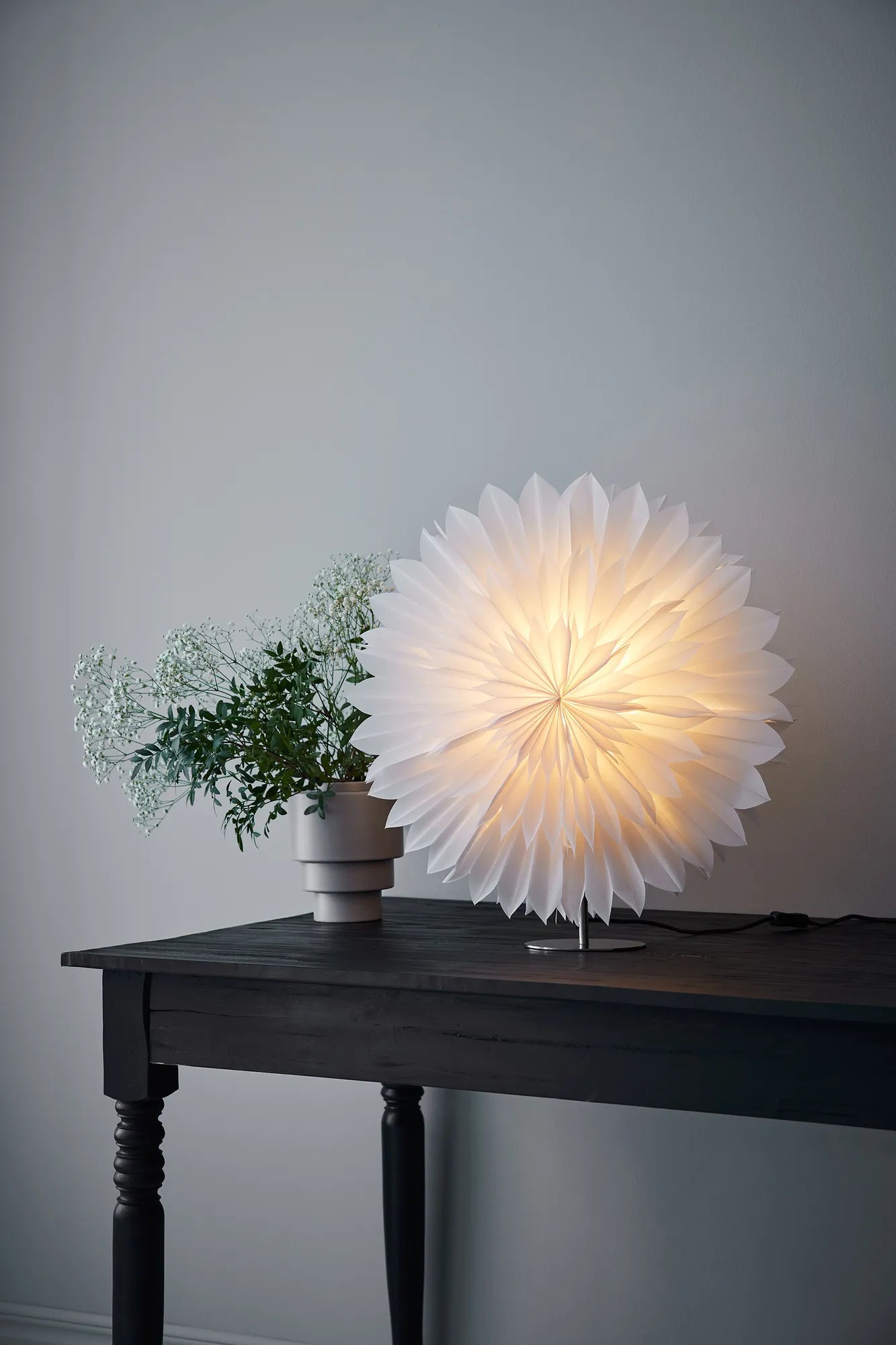 Solina Bordsstjärna Vit 60 cm