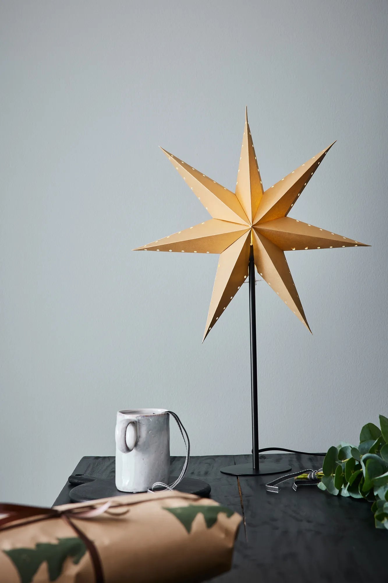 Lively guld julstjärna julbelysning | Lively gold Christmas star light | Lively Gold Weihnachtsstern Beleuchtung