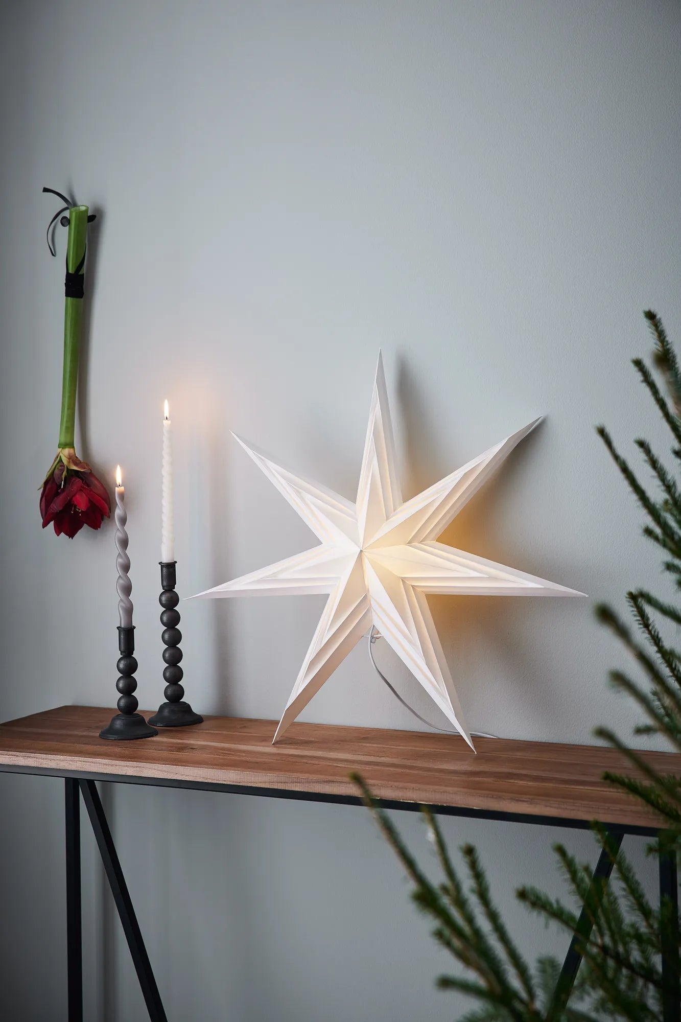 Sombra vit julstjärna 70 cm julbelysning | Sombra white Christmas star light | Sombra weiß Weihnachtsstern Beleuchtung