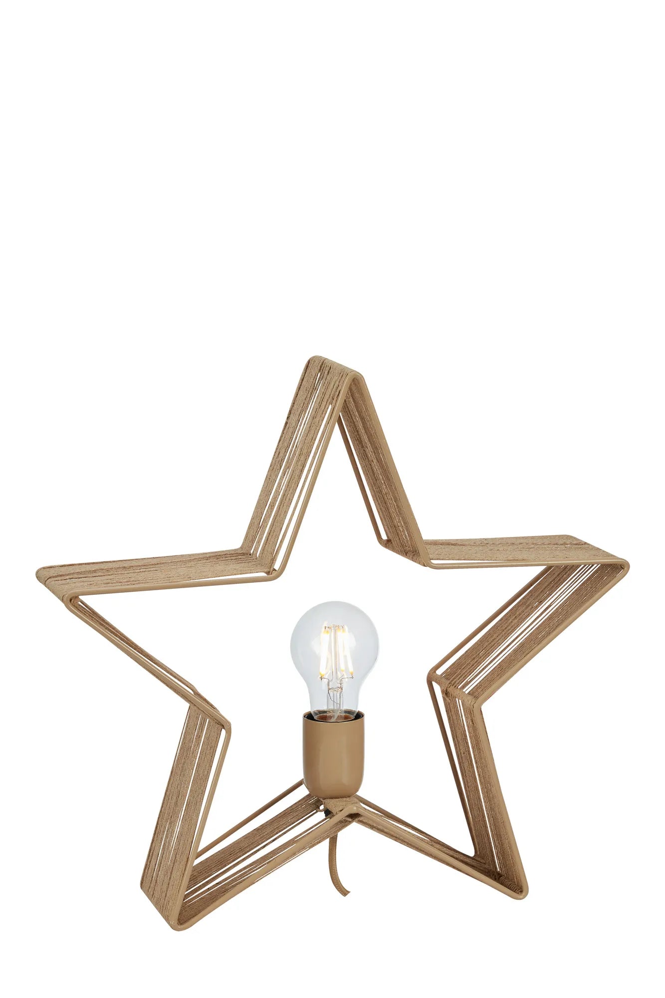 weihnachtsstern beige Ellis Tischstern Beige