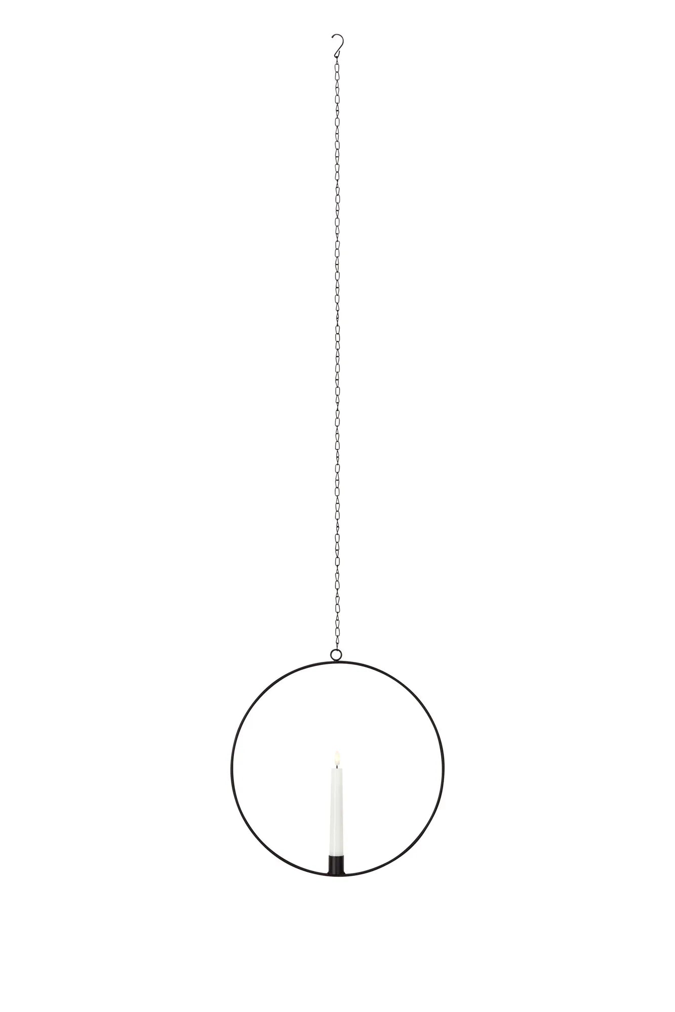 Auri Candlestick Black Hanging