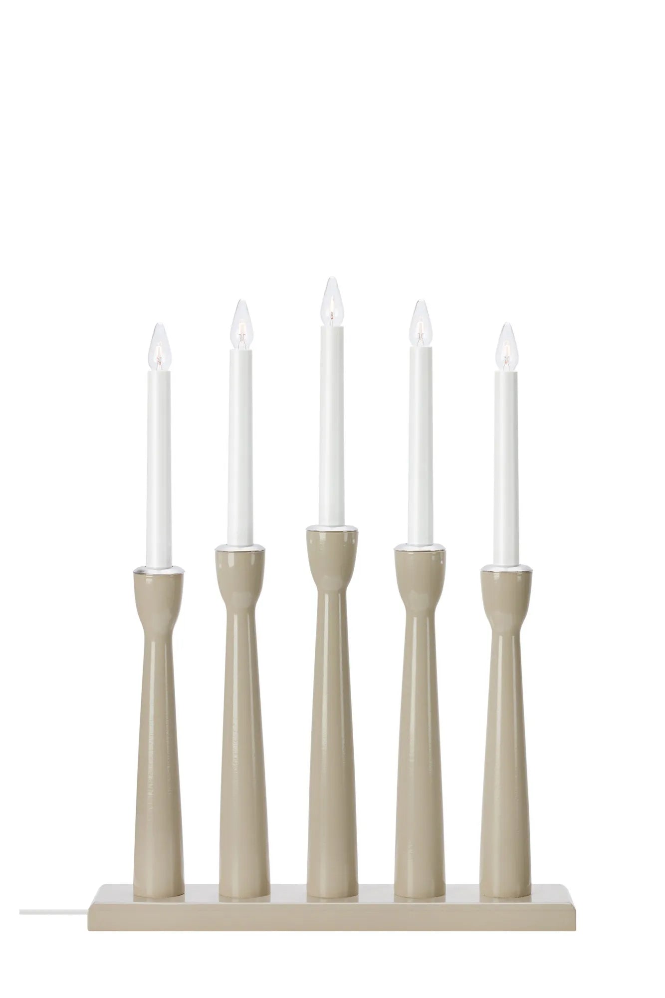Måseskär Advent Candlestick Greige 5 lights