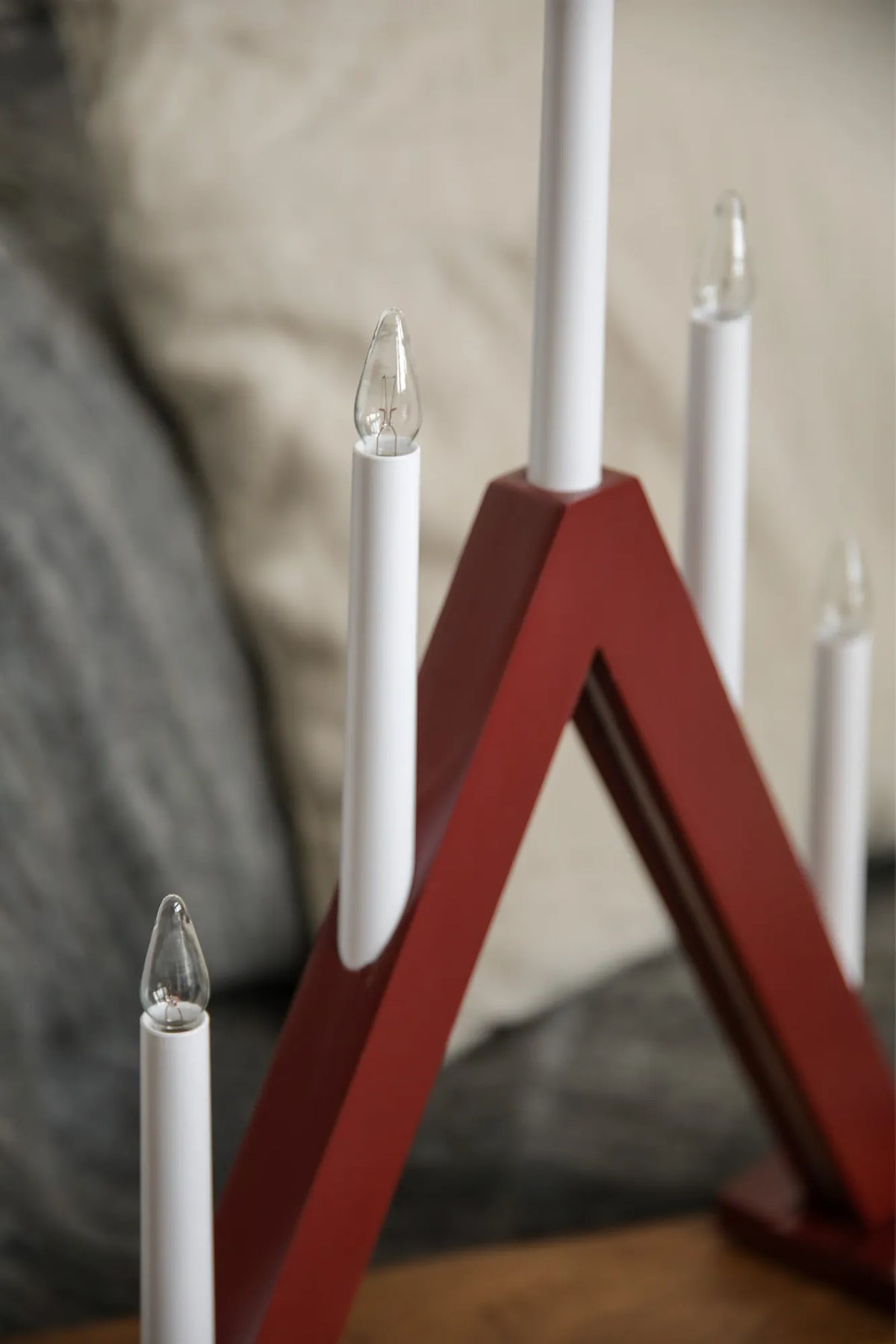 Ariele Advent Candlestick Red 52 cm