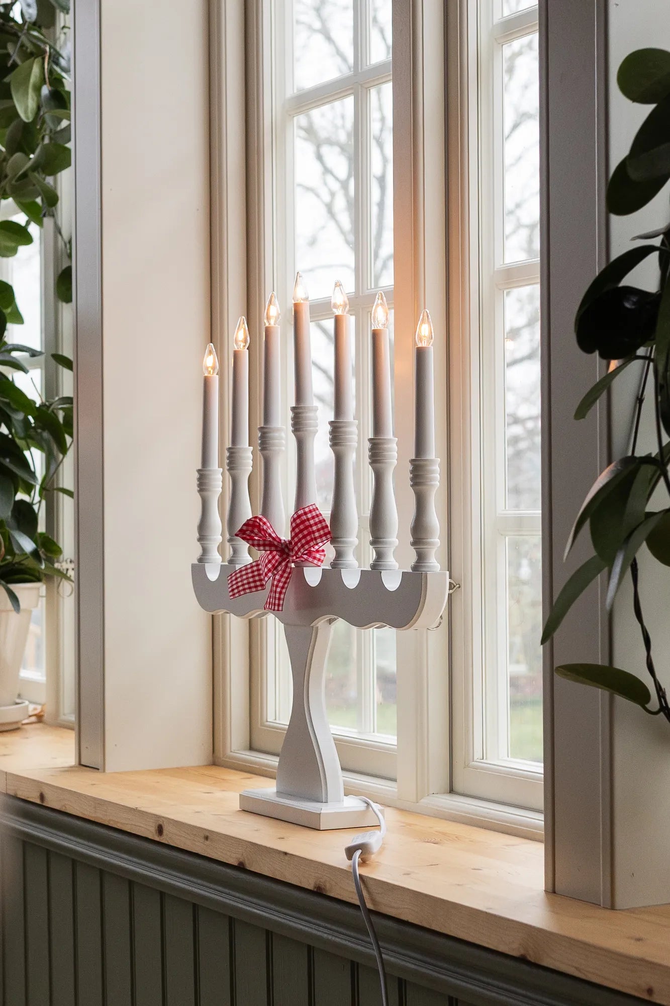 Svaneholm Advent Candlestick White 7 Lights