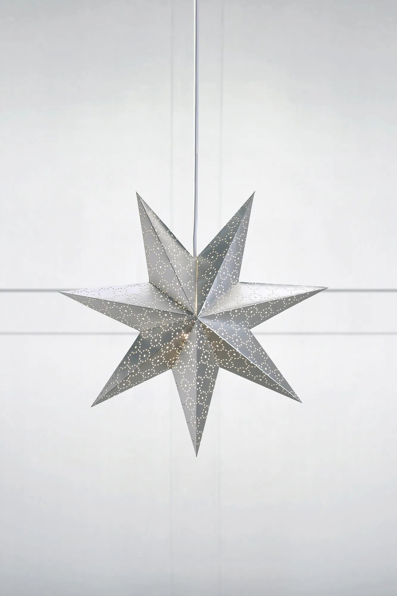 Tostared silver julstjärna 45 cm julbelysning skandinavisk design | Tostared silver Christmas star light | Tostared Silber