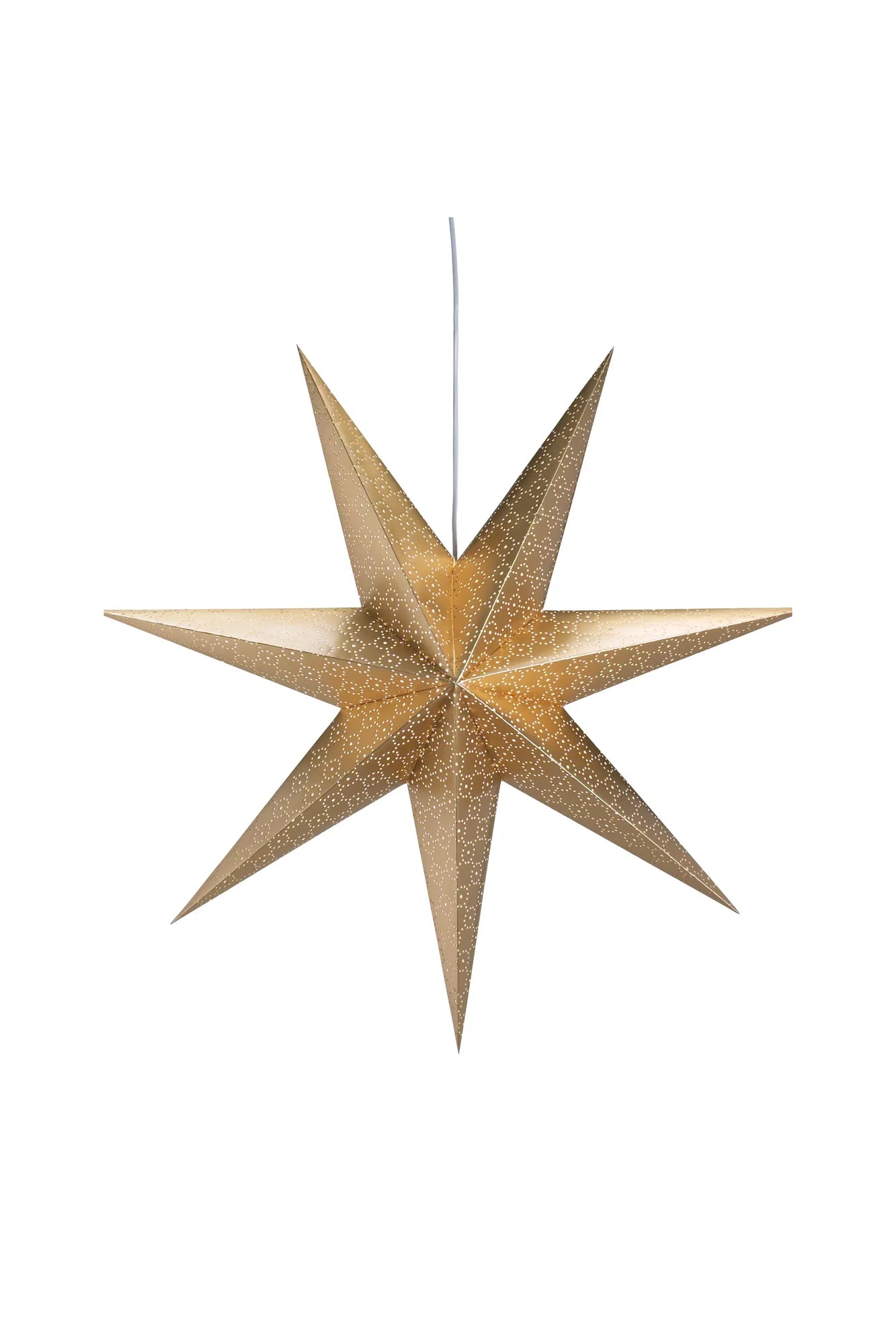 Tostared guld julstjärna 75 cm 8832910 | Tostared gold Christmas star | Tostared Gold Weihnachtsstern Beleuchtung 8832910