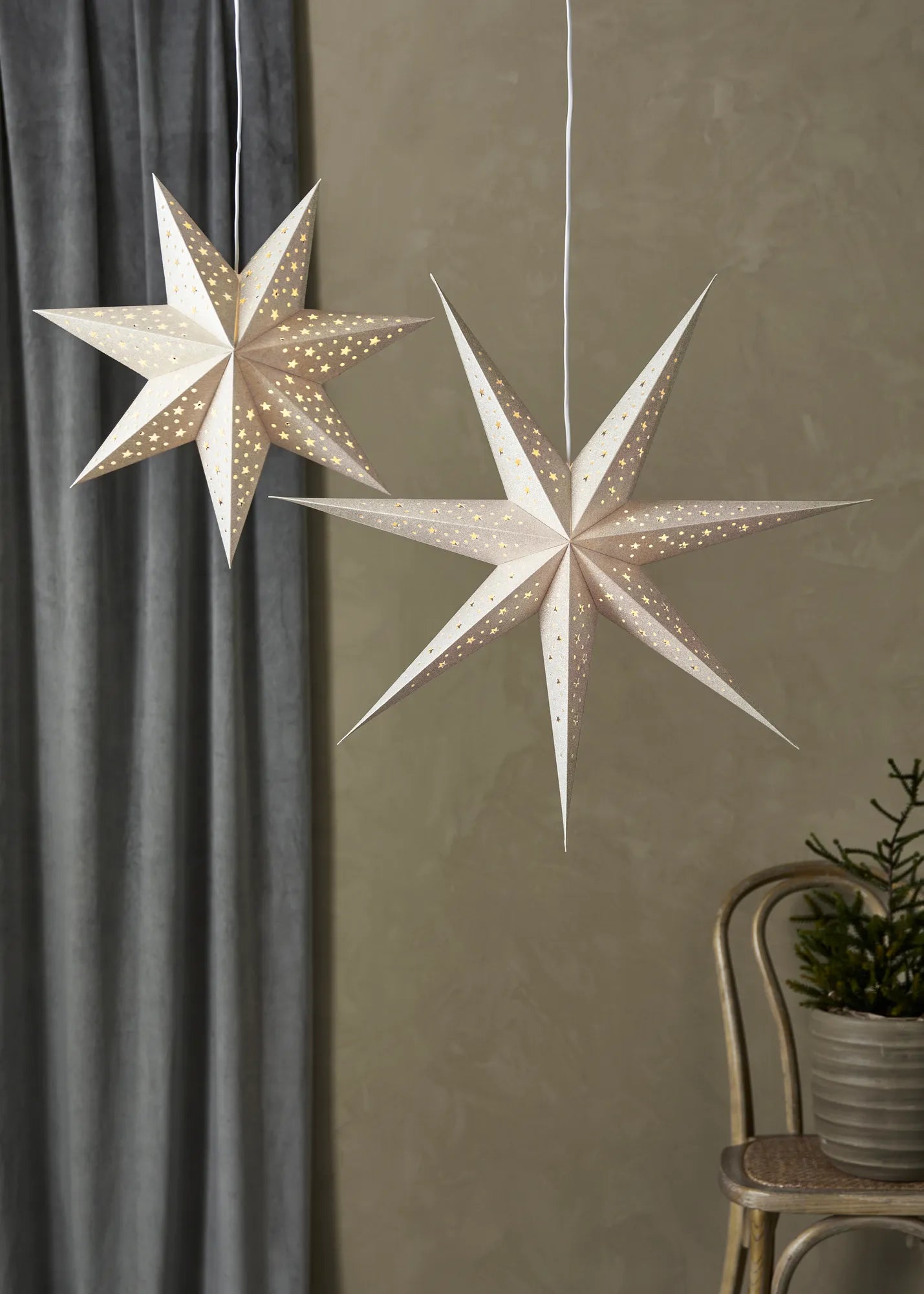 Blank guld julstjärna 75 cm julbelysning svensk design | Blank | Blank Gold Weihnachtsstern Beleuchtung schwedisches Design