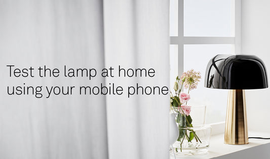Try the lamp at home with AR
