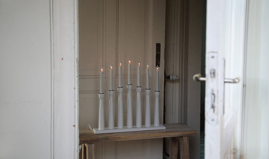 Traditionell adventsljusstake