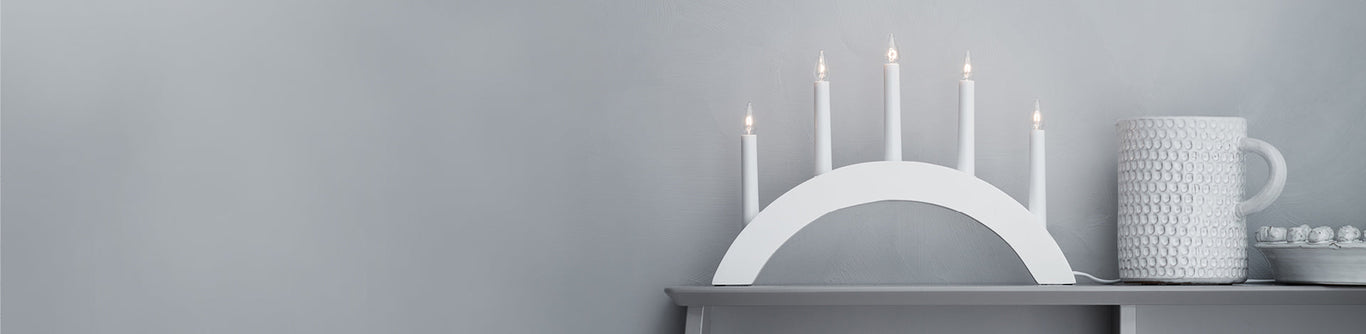 Vit julbelysning för advent och jul – White Christmas lighting for Advent and Christmas – White Christmas light