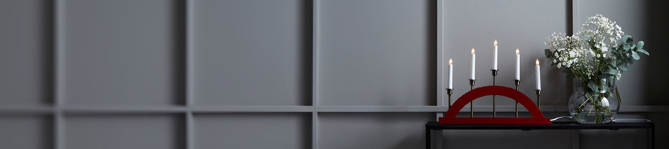 Röda adventsljusstakar för advent och jul – Red Advent candlesticks for Advent and Christmas – Red Advent candlesticks