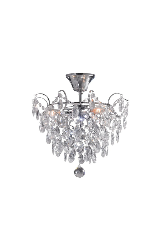 Rosendal krom plafond 36 cm 100539 | Rosendal chrome flush mount ceiling light 100539 | Rosendal Chrom Deckenleuchte 100539