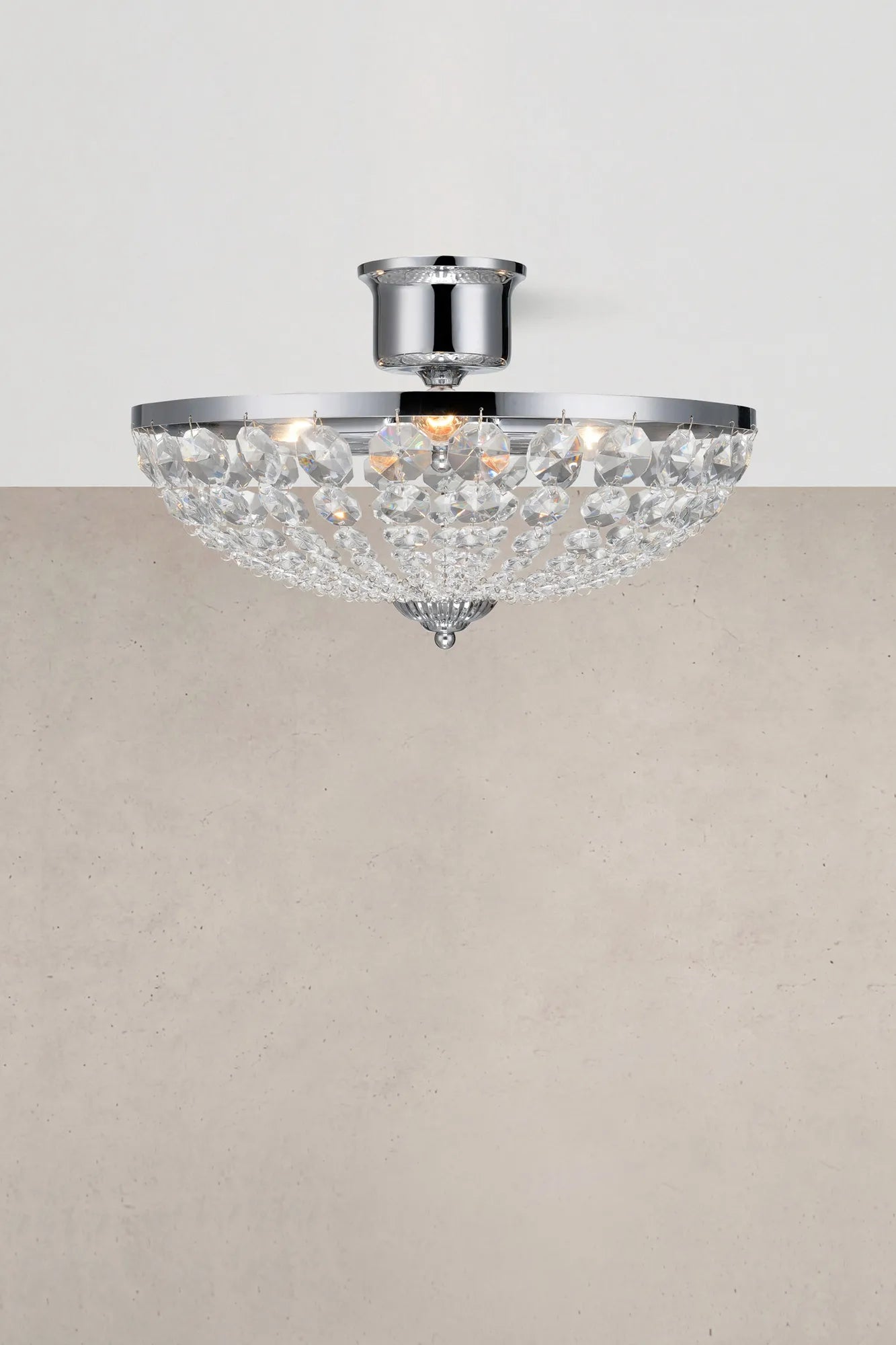 Gränsö krom taklampa 40 cm stilren belysning | Gränsö chrome pendant | Gränsö Chrom Pendelleuchte minimalistische Beleuchtung