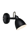 Fjällbacka svart vägglampa 105814 | Fjällbacka black wall lamp 105814 | Fjällbacka schwarz Wandleuchte 105814