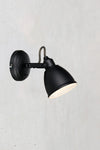 Fjällbacka svart vägglampa stilren belysning | Fjällbacka black | Fjällbacka schwarz Wandleuchte minimalistische Beleuchtung