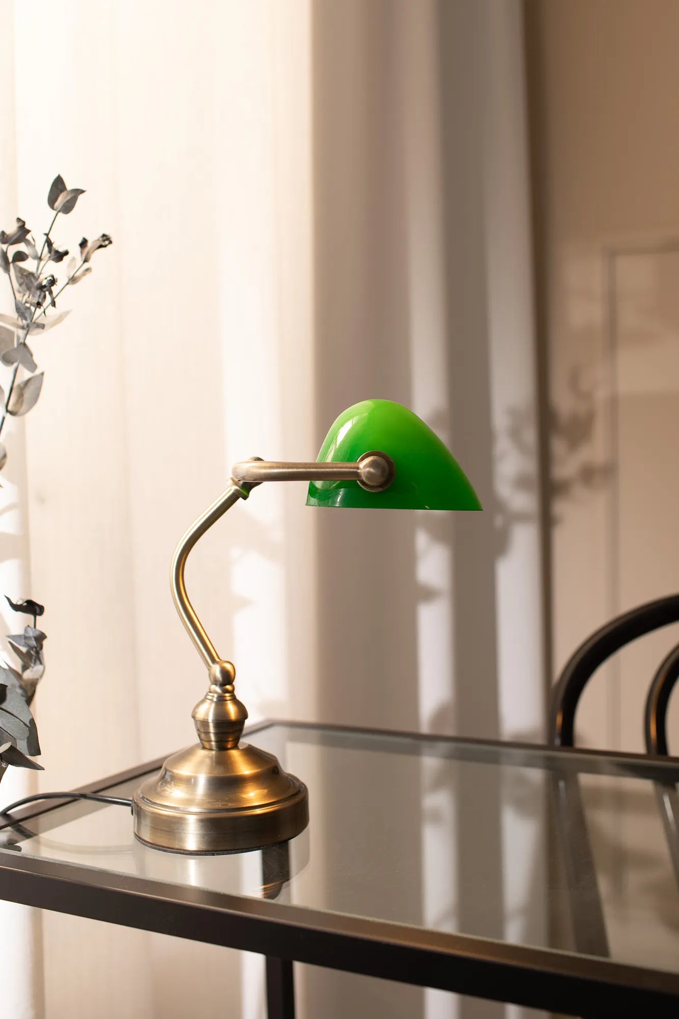 Bankers grön bordslampa 25 cm belysning | Bankers green table lamp | Bankers grün Tischlampe