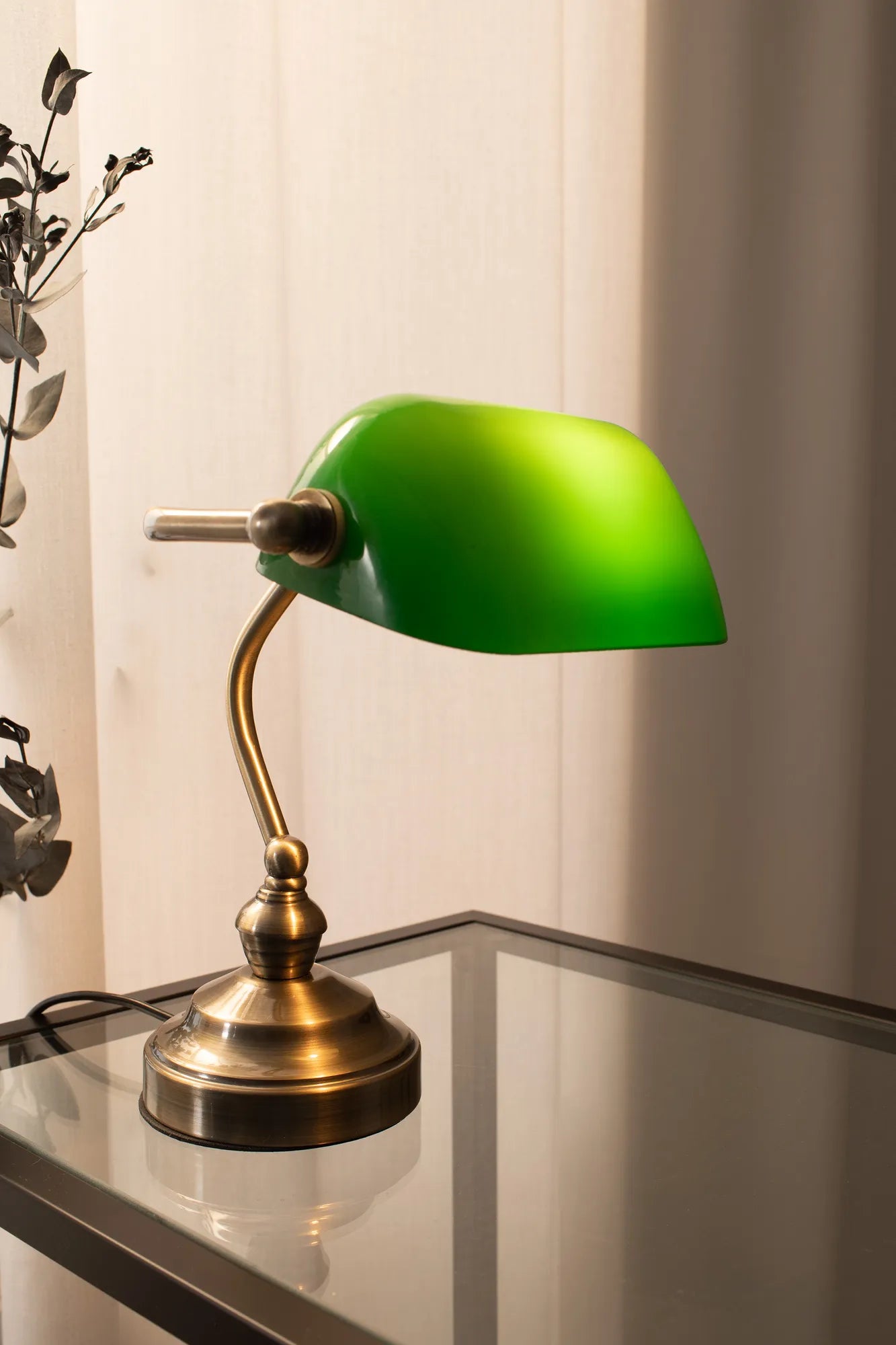 Bankers grön bordslampa 25 cm skandinavisk design | Bankers green table lamp | Bankers grün Tischlampe skandinavisches Design