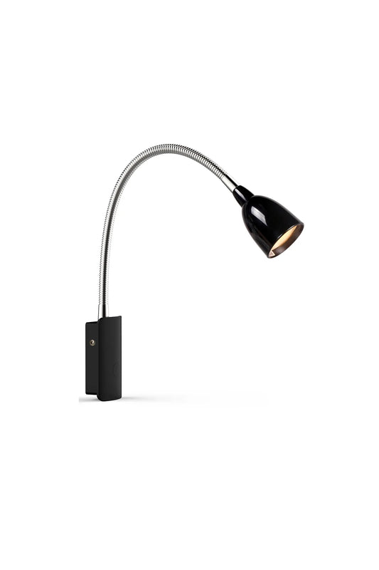 Tulip svart vägglampa 105940 | Tulip black wall lamp 105940 | Tulip schwarz Wandleuchte 105940