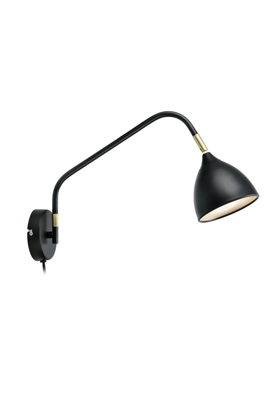 Valencia svart vägglampa 106081 | Valencia black wall lamp 106081 | Valencia schwarz Wandleuchte 106081